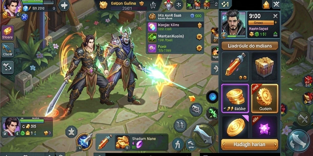 Screenshot menampilkan permainan dengan grafik yang memukau.