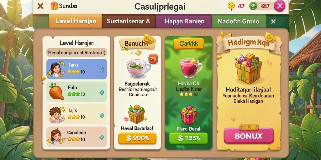 Tampilan awal game KAGANDAN yang memukau.
