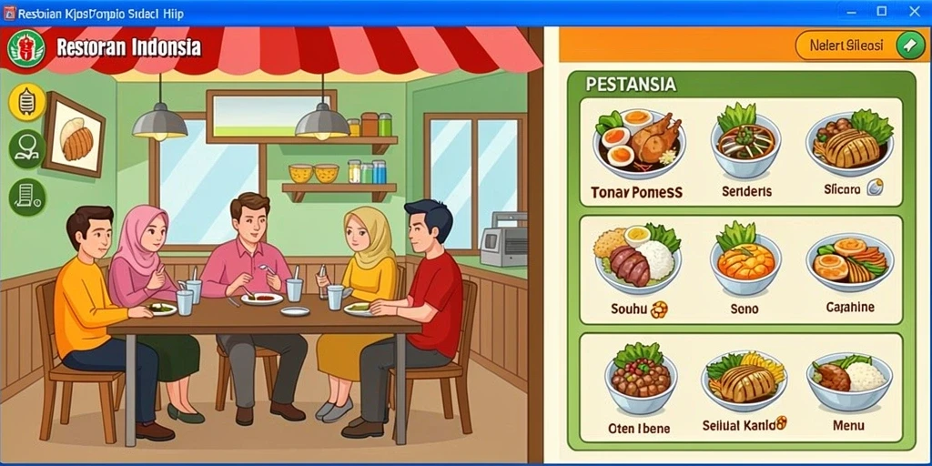 Tampilan antarmuka utama yang ramah pengguna.