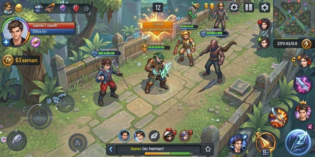 Screenshot menunjukkan tampilan antarmuka yang menarik dan user-friendly.