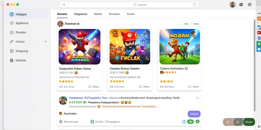 Tampilan antarmuka game yang intuitif dan menawan.